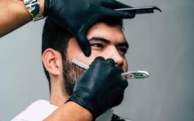 shave with a straight razor